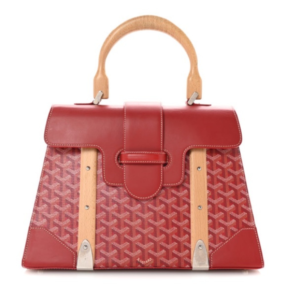 Goyard Red and Tan Satchel
